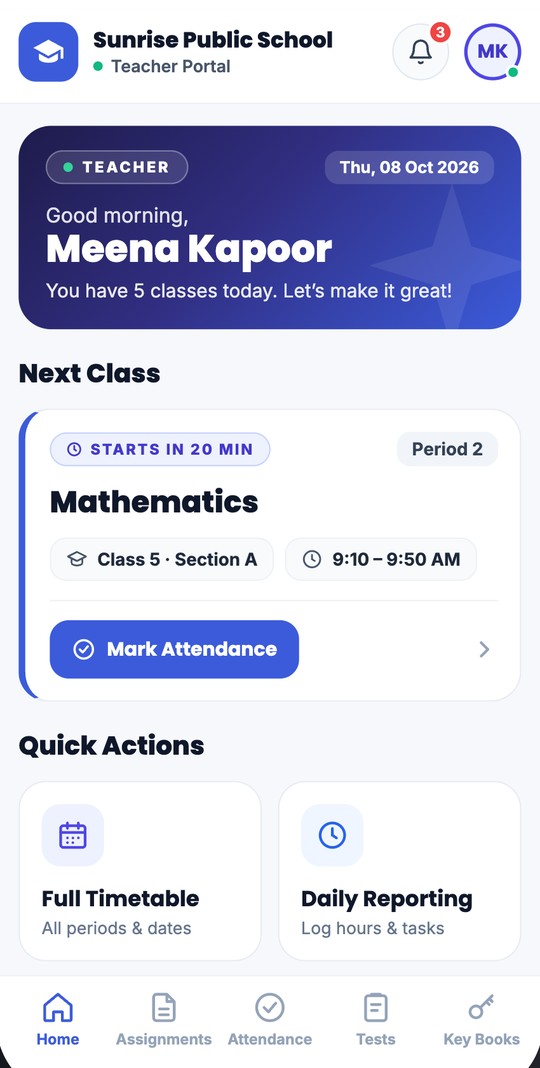 Teacher home